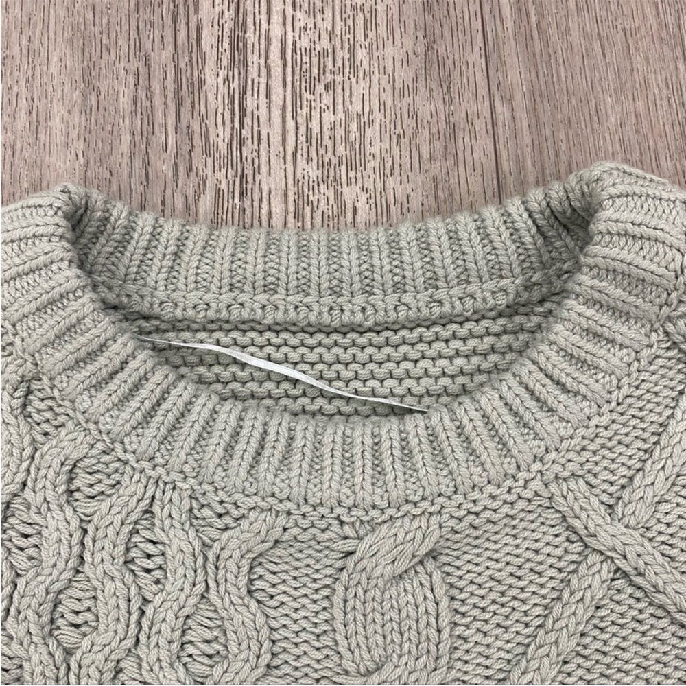Free People Dream Cable Crew Pull Over Sweater // Small - Picture 4 of 10